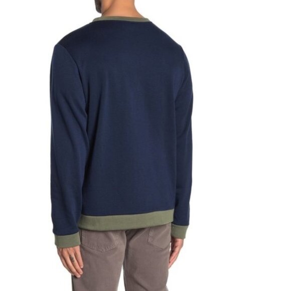 Onia Hudson Colorblock Crew Neck Sweatshirt - Picture 2 of 6